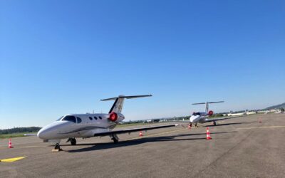 Un ciel bleu et deux Citation Jet sur notre parking : l’aviation d’affaires reprend son envol