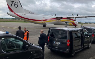 Accueil du Ministre de l’Intérieur à l’aéroport